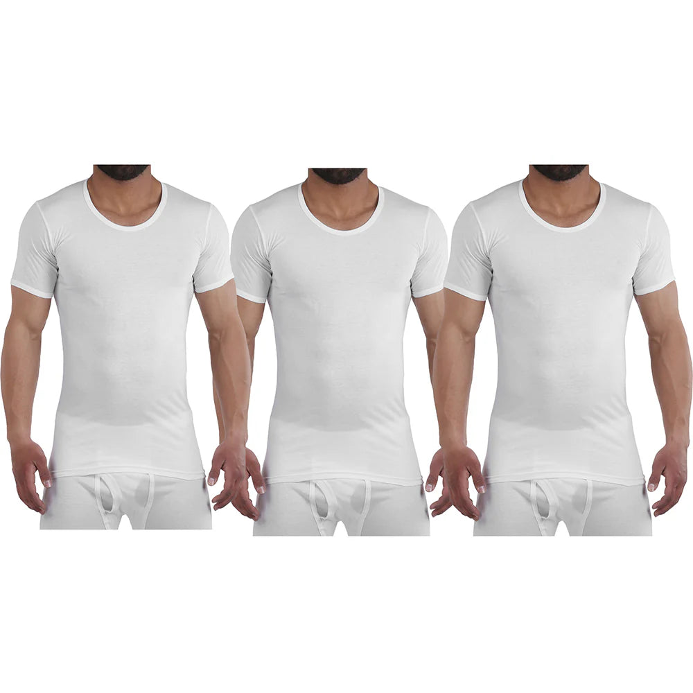Embrator® Men Half Sleeves Undershirt White (100% Cotton)