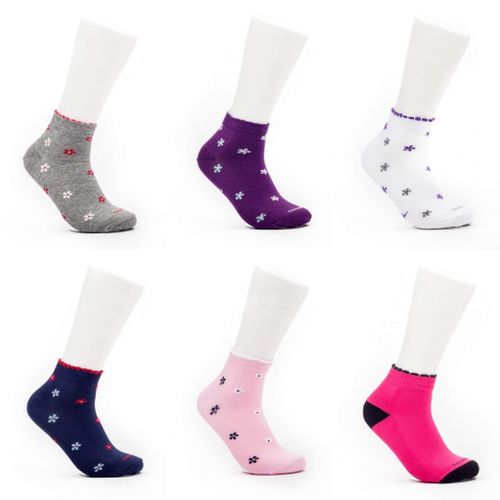 Cottonil® Women Quarter High Cut Multicolored Socks
