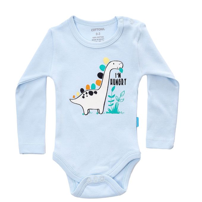 Cottonil® Baby Long Sleeves Printed 3-Pack Onesies