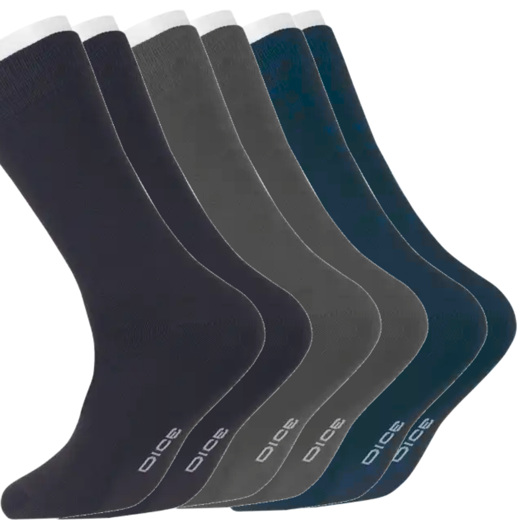 Dice® Men Classic Socks 3-Pack Different Colors
