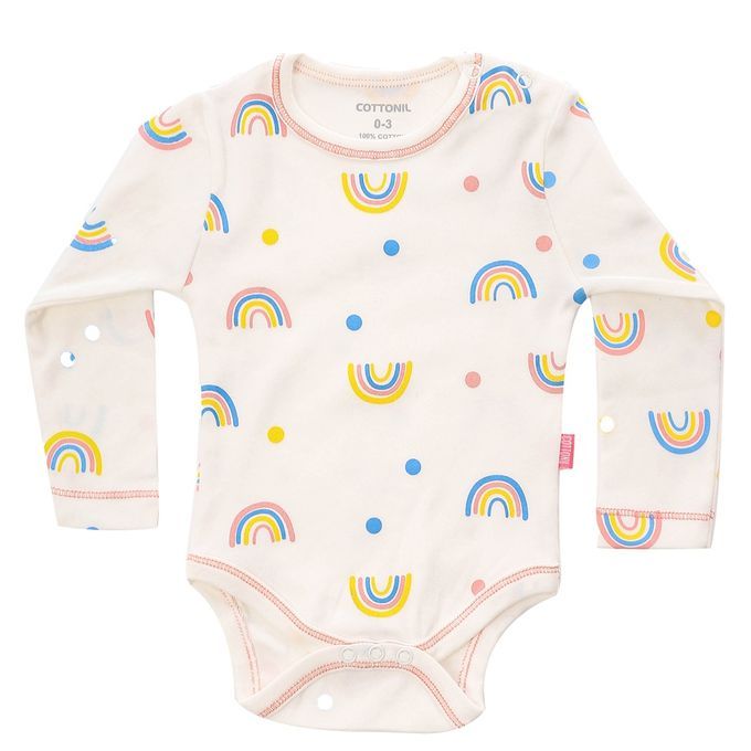 Cottonil® Baby Long Sleeves Printed 3-Pack Onesies