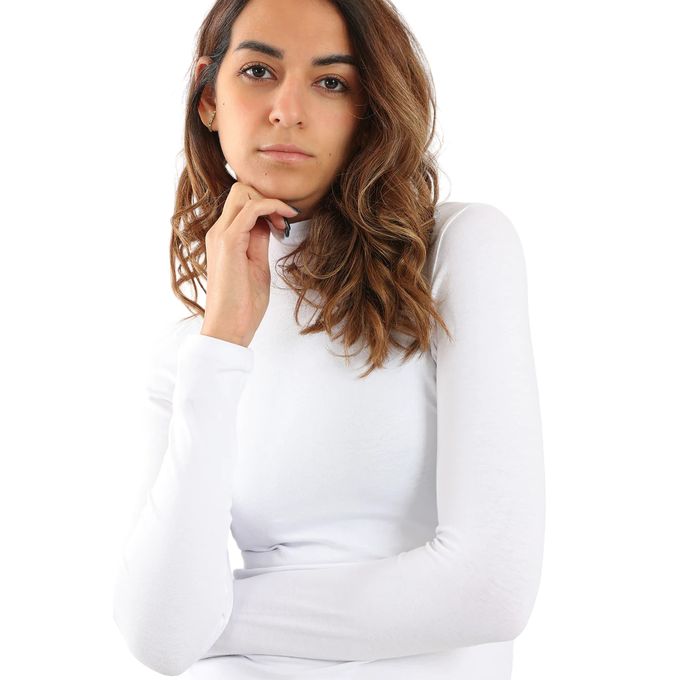 Karma® Women "High" Neck Long Sleeves Top