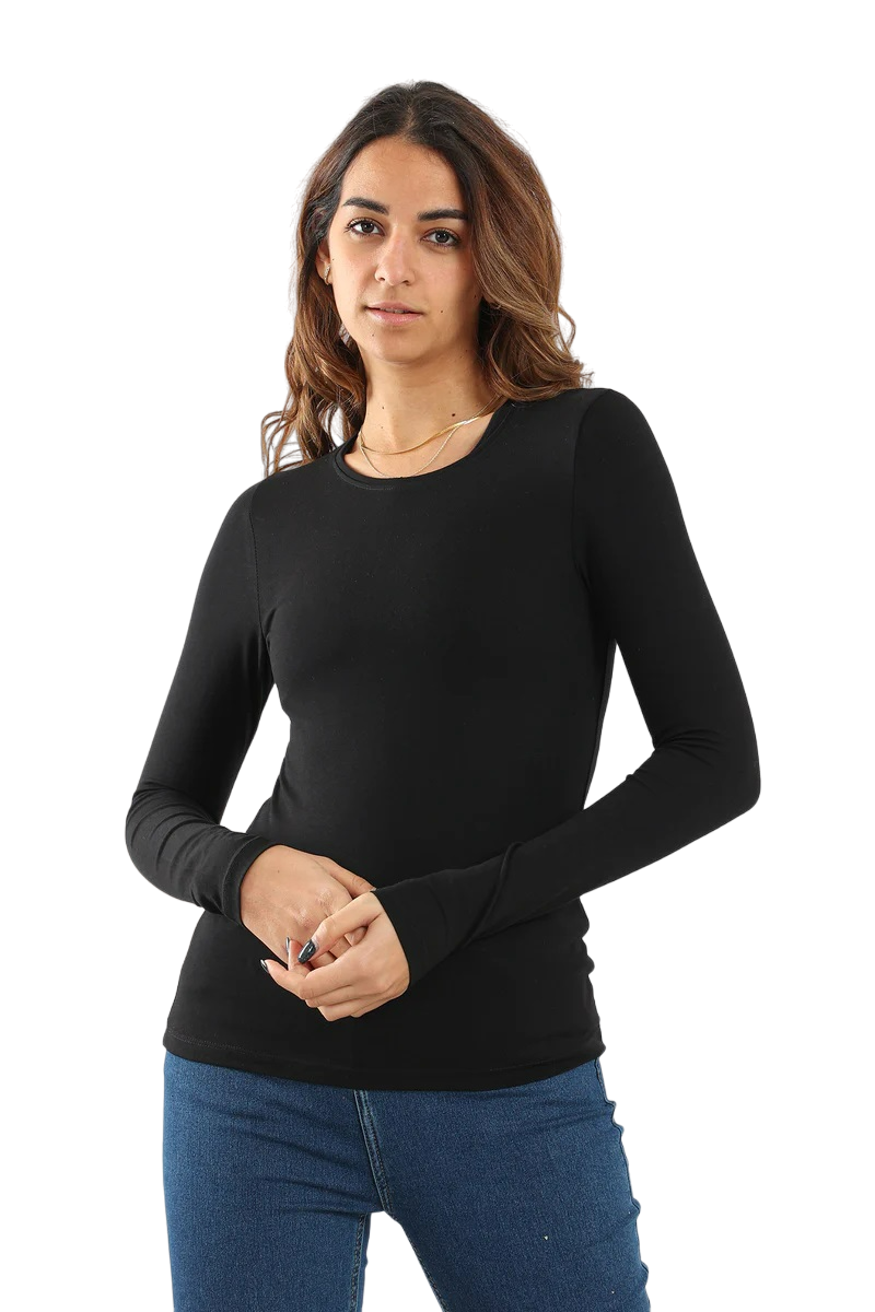 Karma® Women "Crew" Neck Long Sleeves Top