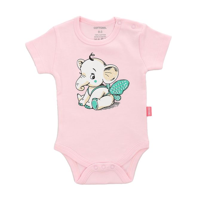 Cottonil® Baby Half Sleeves Printed 3-Pack Onesies