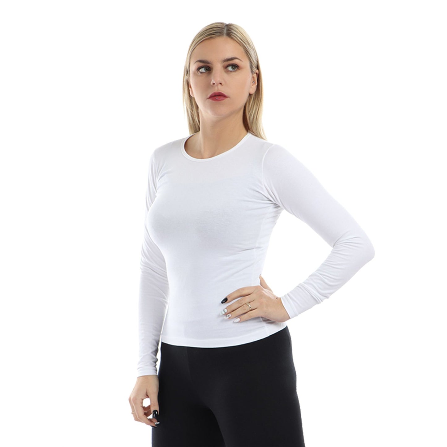 Cottonil® Women Crew Neck Long Sleeves Top