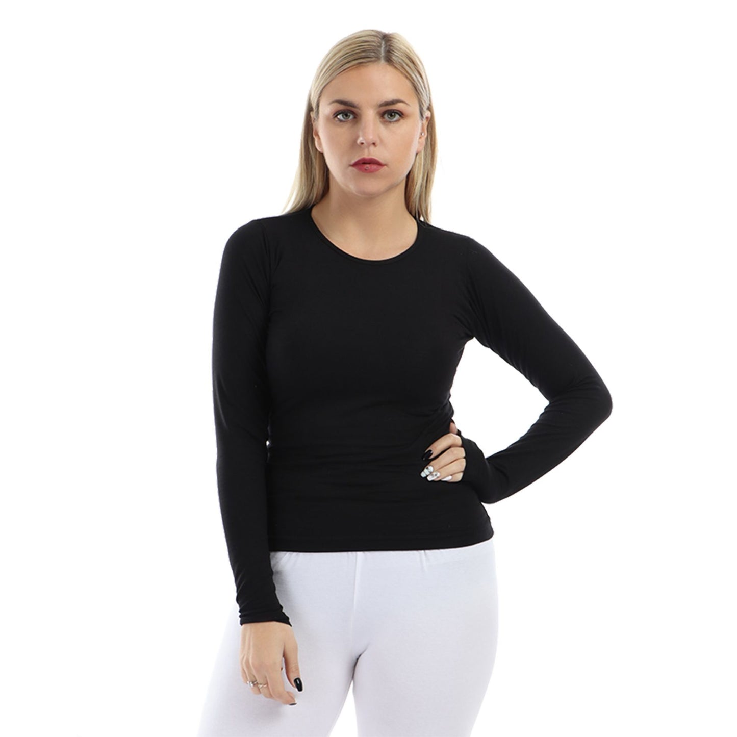 Cottonil® Women Crew Neck Long Sleeves Top