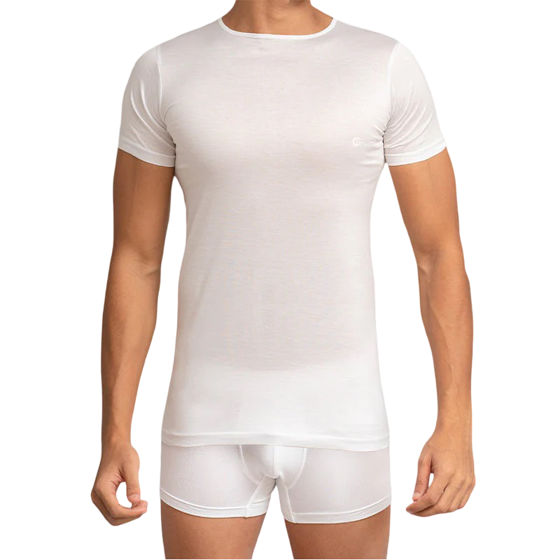 Cottonil Mercerise'® Men Round Neck Half Sleeves Undershirt