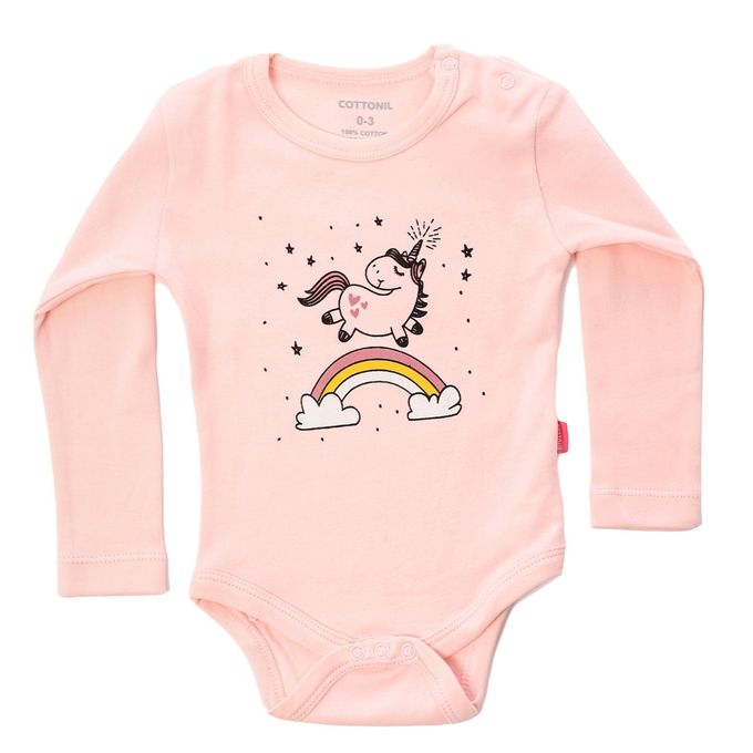 Cottonil® Baby Long Sleeves Printed 3-Pack Onesies