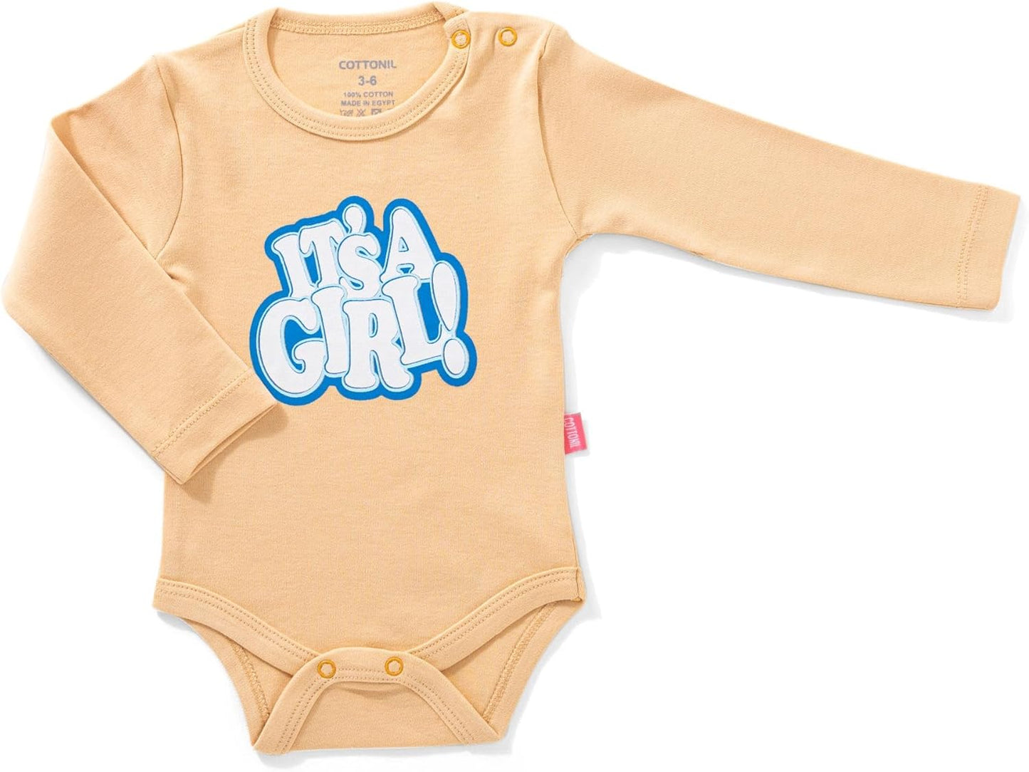 Cottonil® Baby Long Sleeves Printed 3-Pack Onesies