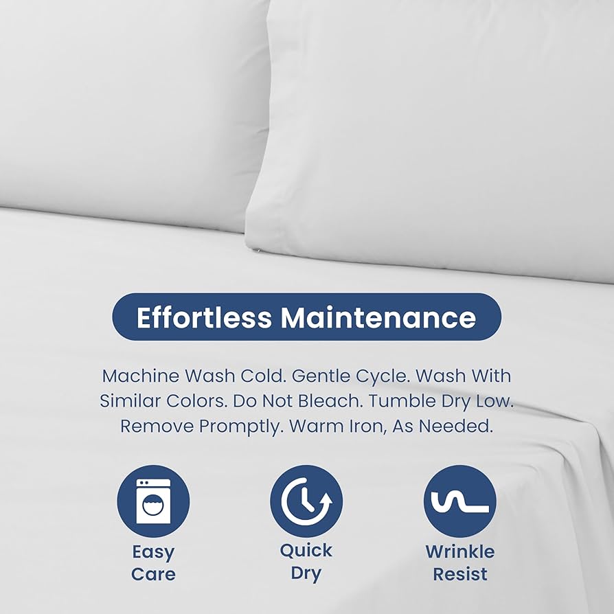 Comfy® Deluxe Microfiber Fitted Bed Sheets 3-Pieces Set - 120 cm