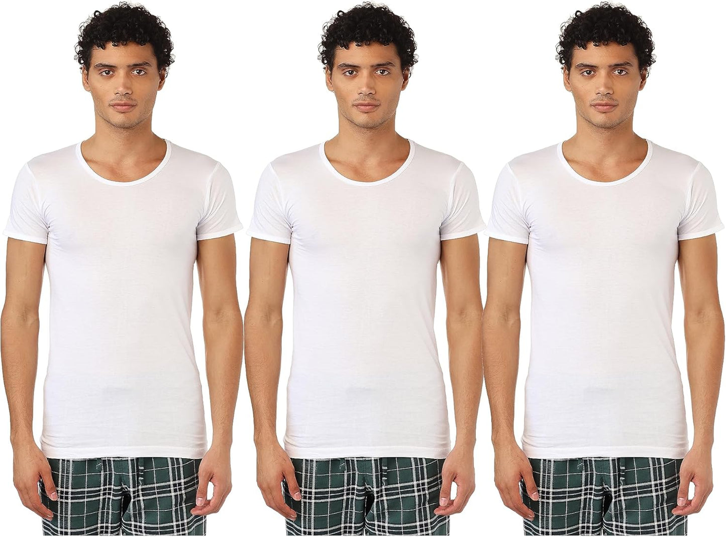 Cottonil® Men Half Sleeves Undershirt White (100% Cotton)