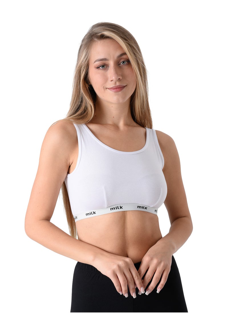 Milk® Sports Bra "Non Padded" Wide Strap