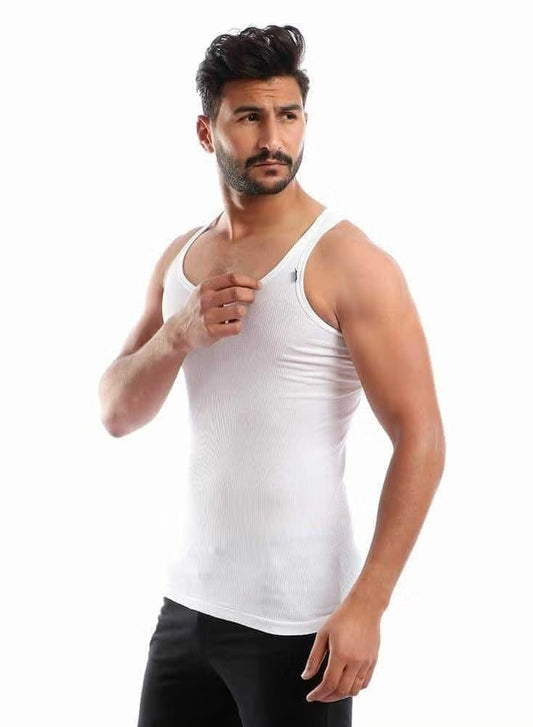 Cottonil® Men Cut Sleeves Undershirt White (100% Cotton)