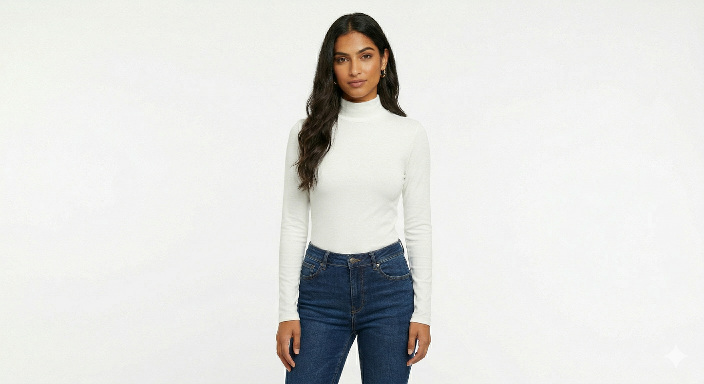 Karma® Women "High" Neck Long Sleeves Top