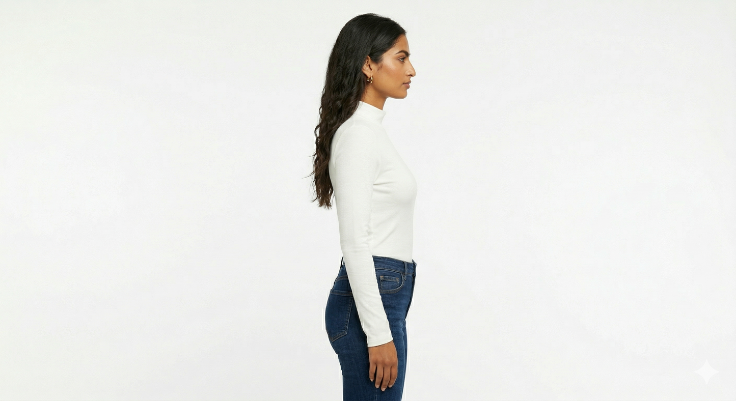 Karma® Women "High" Neck Long Sleeves Top