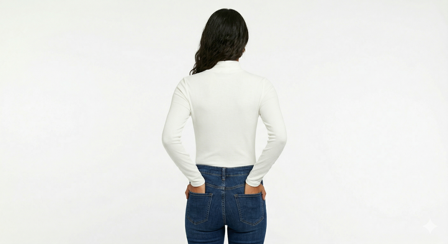 Karma® Women "High" Neck Long Sleeves Top
