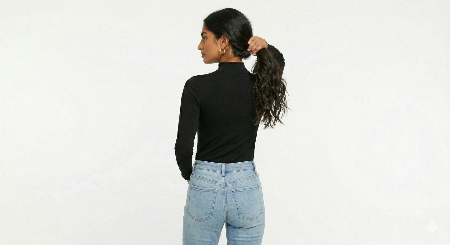 Karma® Women "High" Neck Long Sleeves Top