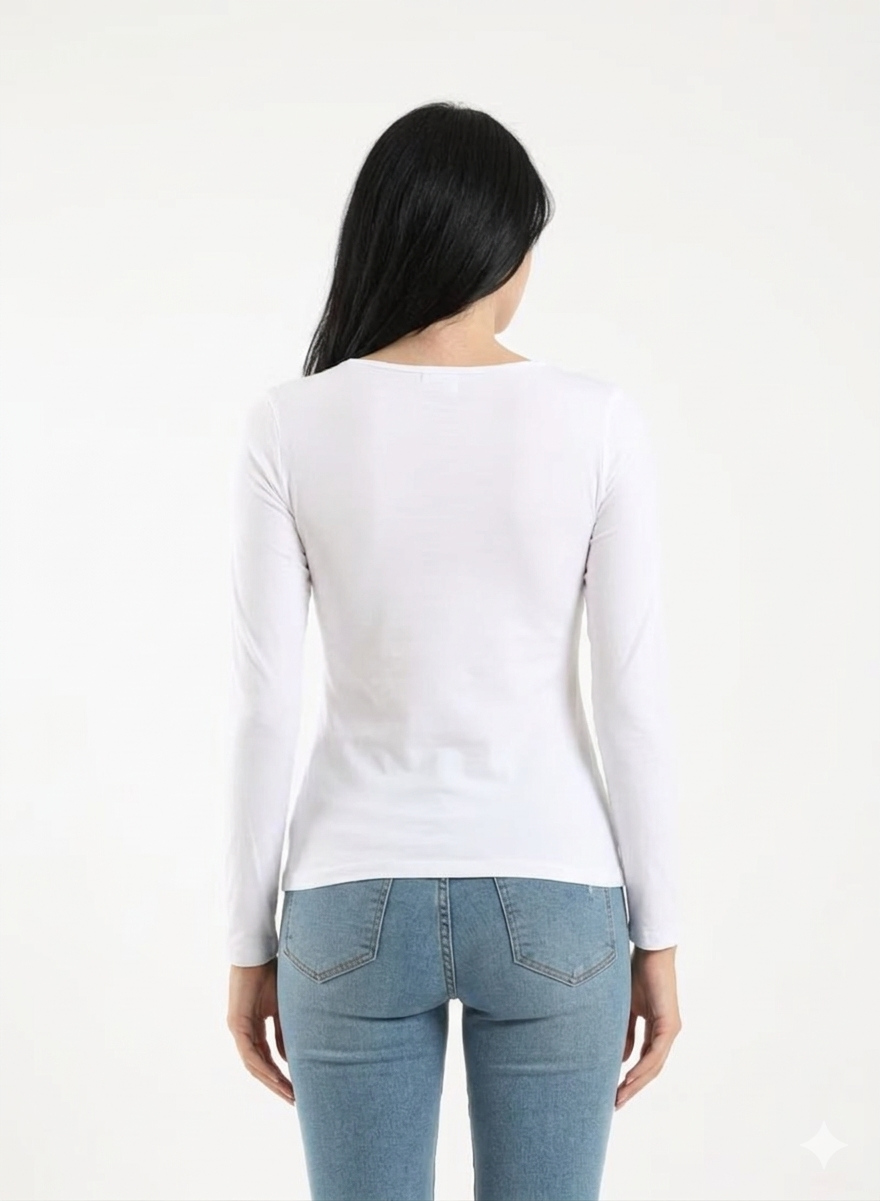 Kalia® Women "Round Neck" Long Sleeves Top