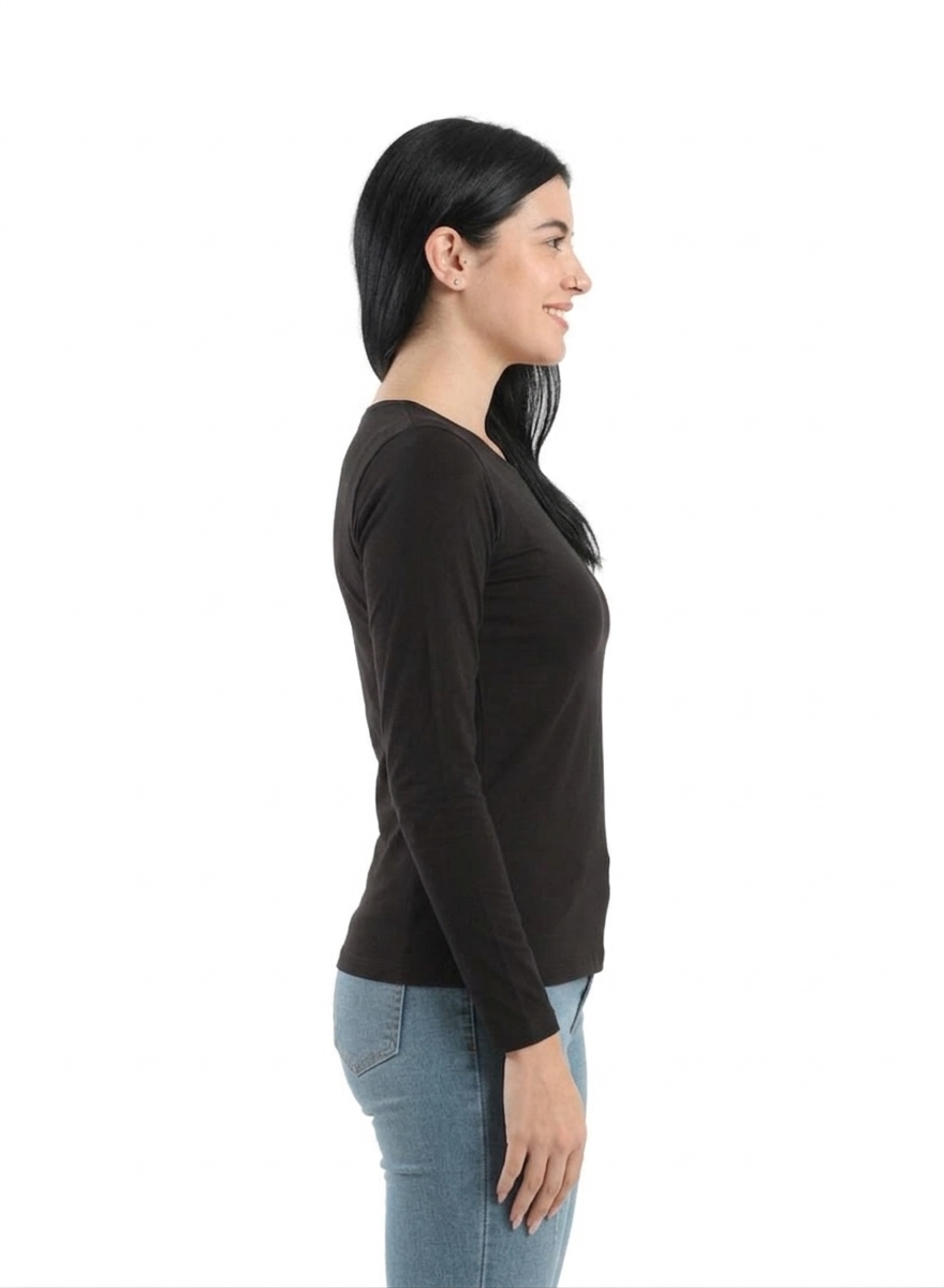 Kalia® Women "Round Neck" Long Sleeves Top