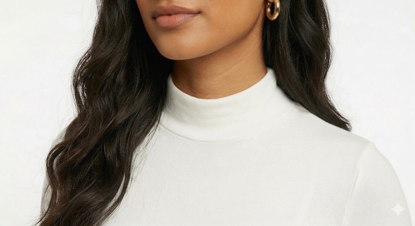 Karma® Women "High" Neck Long Sleeves Top