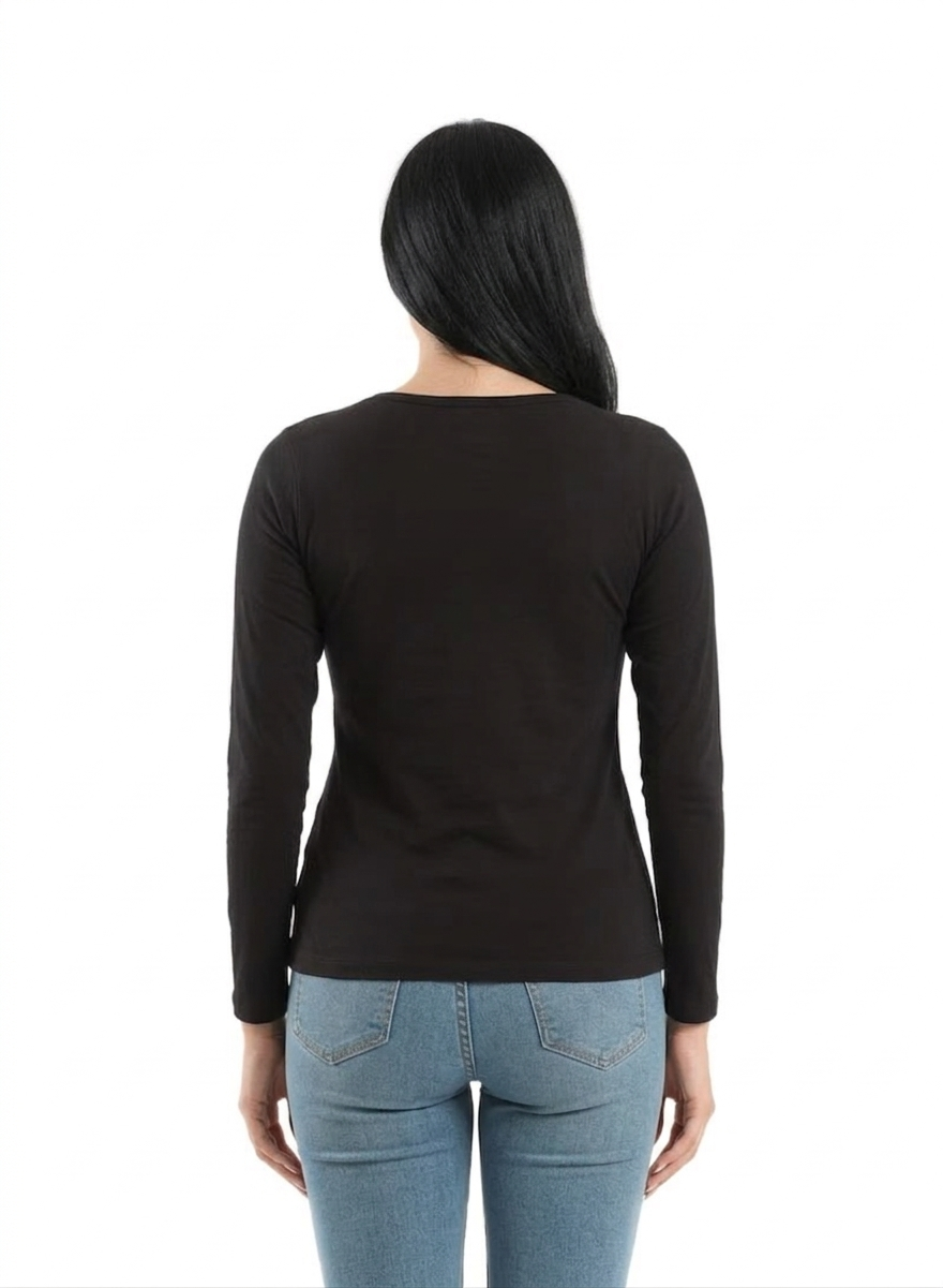 Kalia® Women "Round Neck" Long Sleeves Top
