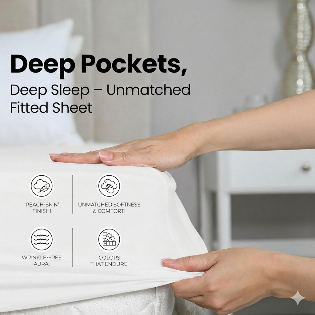 Comfy® Deluxe Microfiber Fitted Bed Sheets 3-Pieces Set - 120 cm