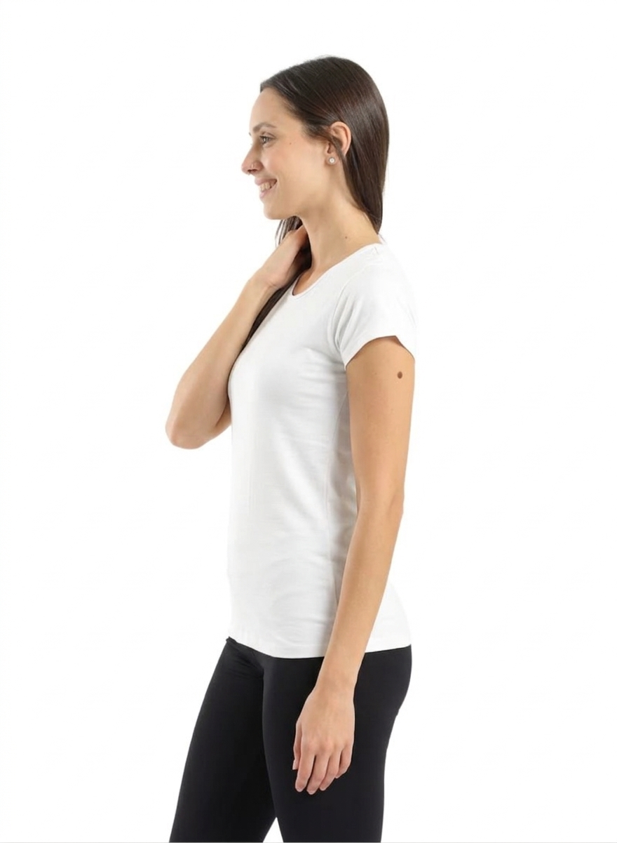Kalia® Women "Crew Neck" Half Sleeves Top