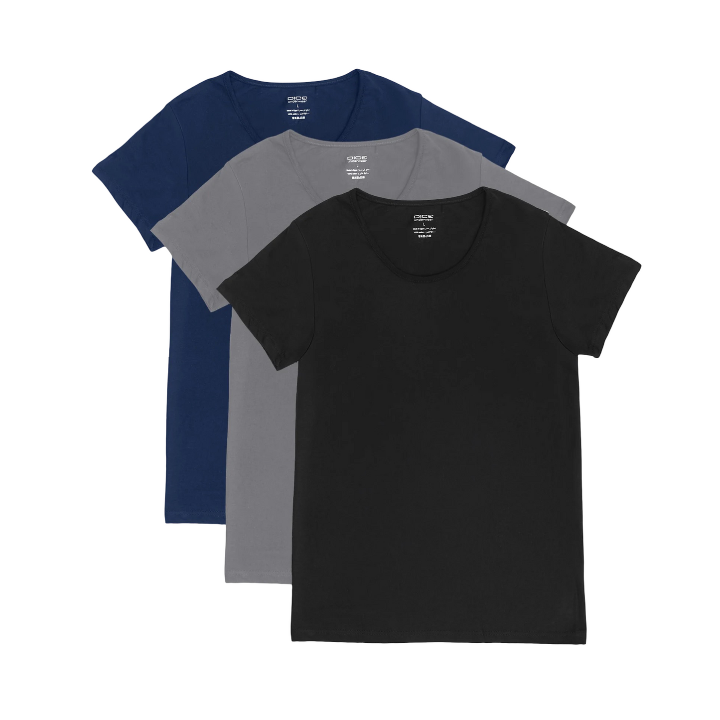 Dice® Men Half Sleeves Colored Undershirt (100% Cotton)