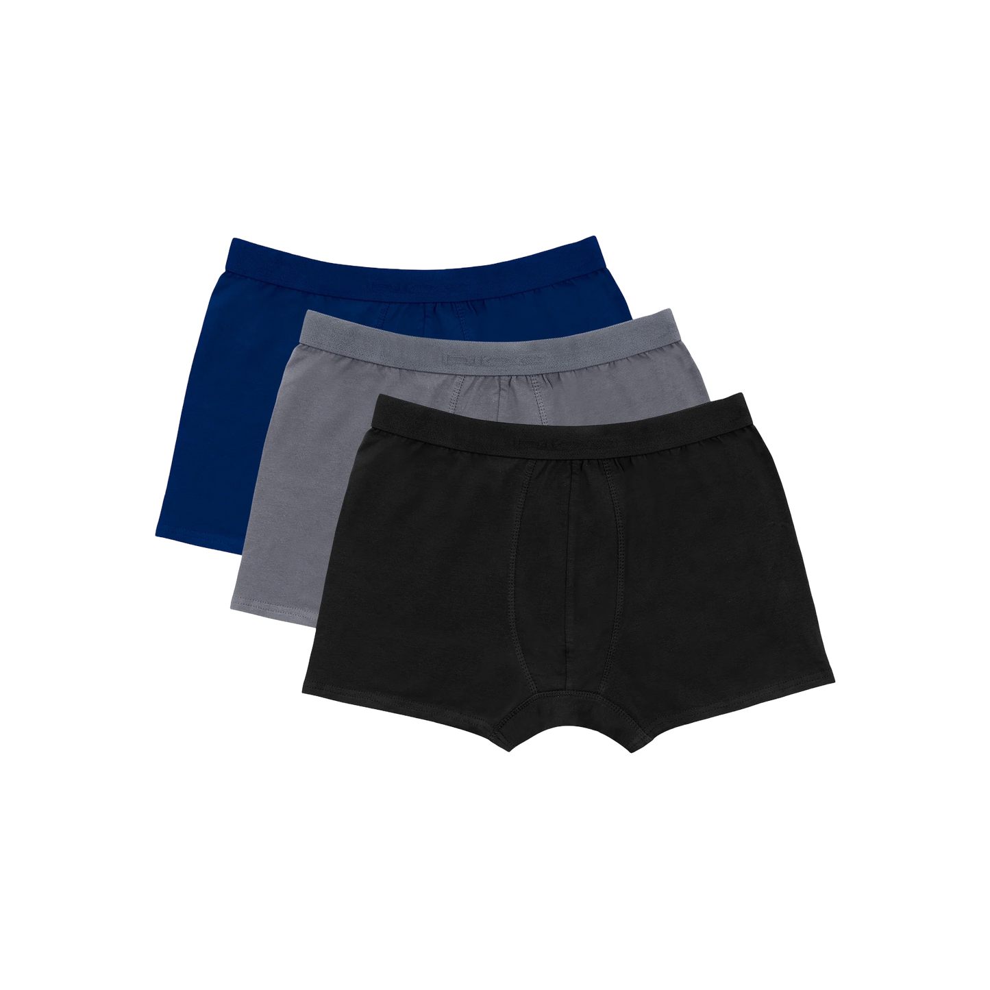 Dice® Men Tri-Colored Boxer Briefs Pack (Black, Grey, Navy Blue)