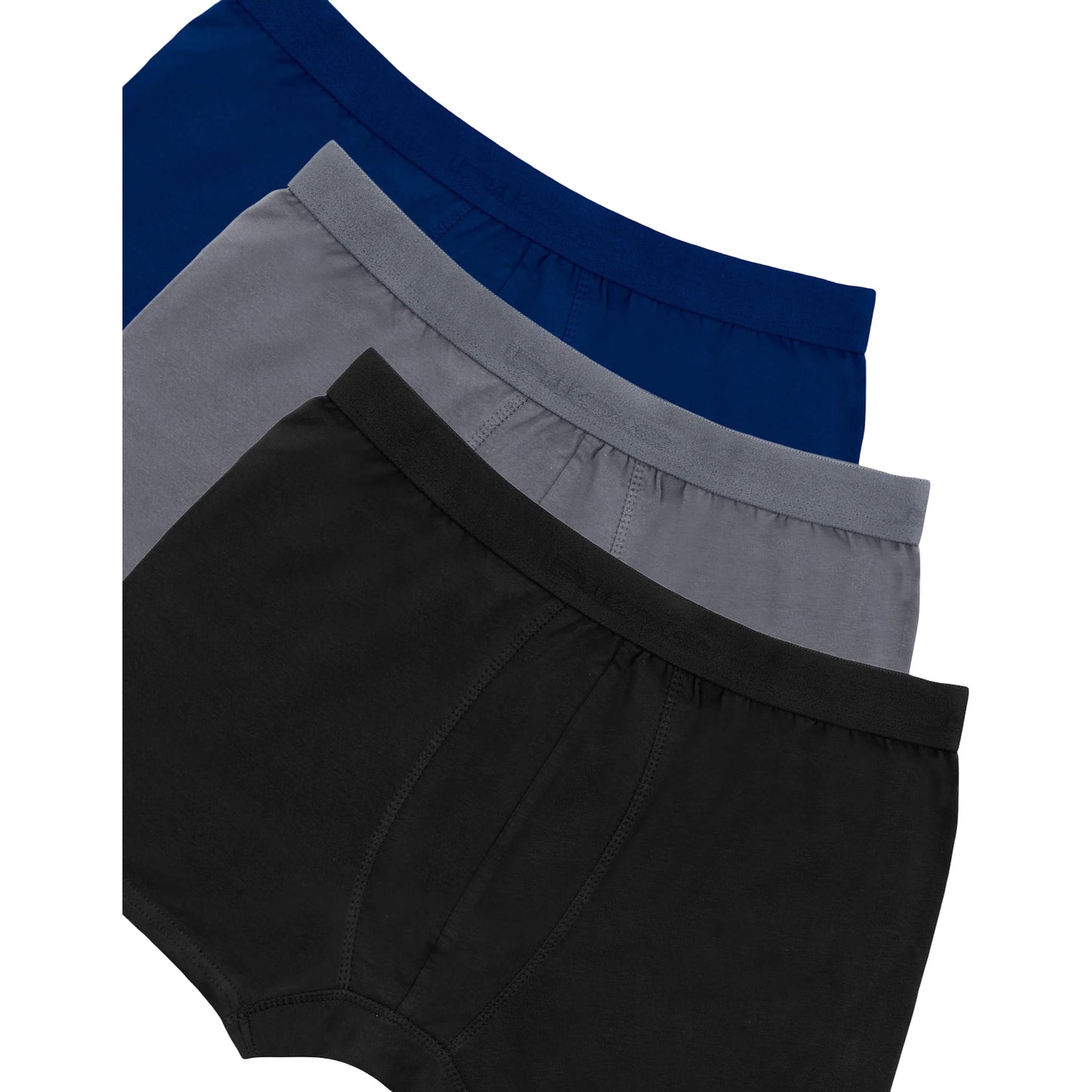 Dice® Men Tri-Colored Boxer Briefs Pack (Black, Grey, Navy Blue)