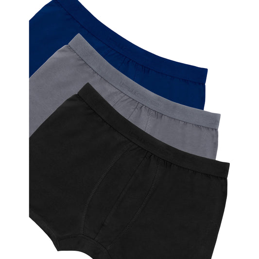 Dice® Men Tri-Colored Boxer Briefs Pack (Black, Grey, Navy Blue)