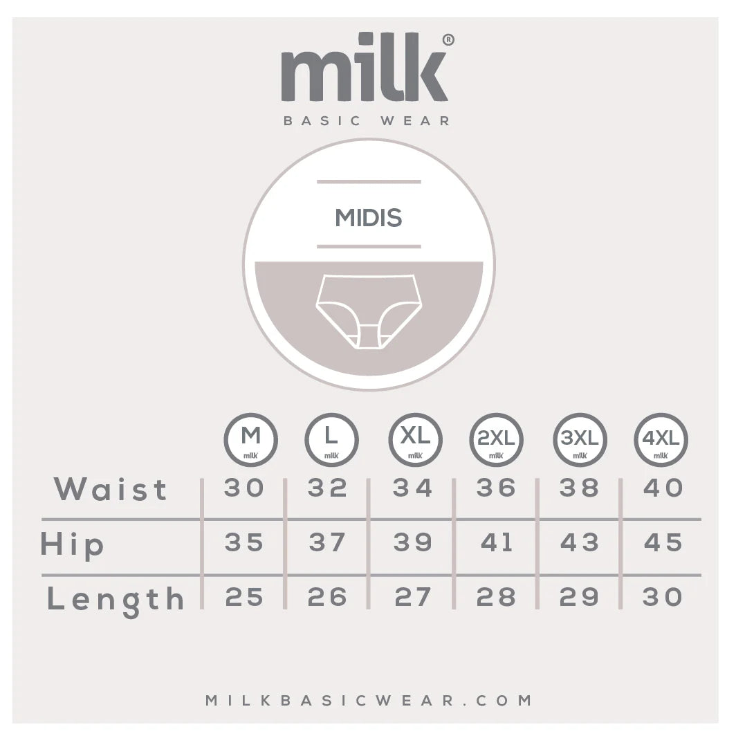 Milk® Women Midi 3-Pack Printed Design