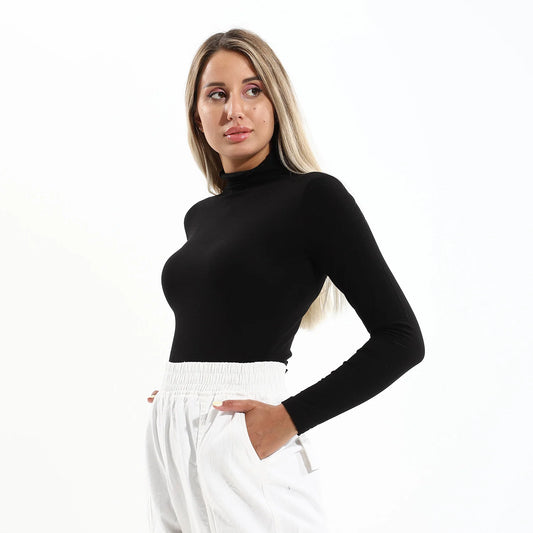 Cottonil® Women High Neck Long Sleeves Top