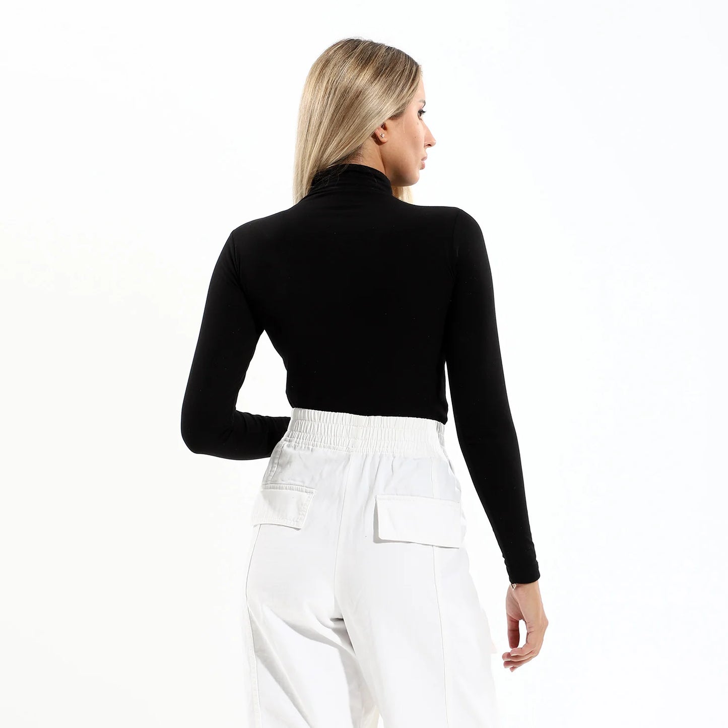 Cottonil® Women High Neck Long Sleeves Top