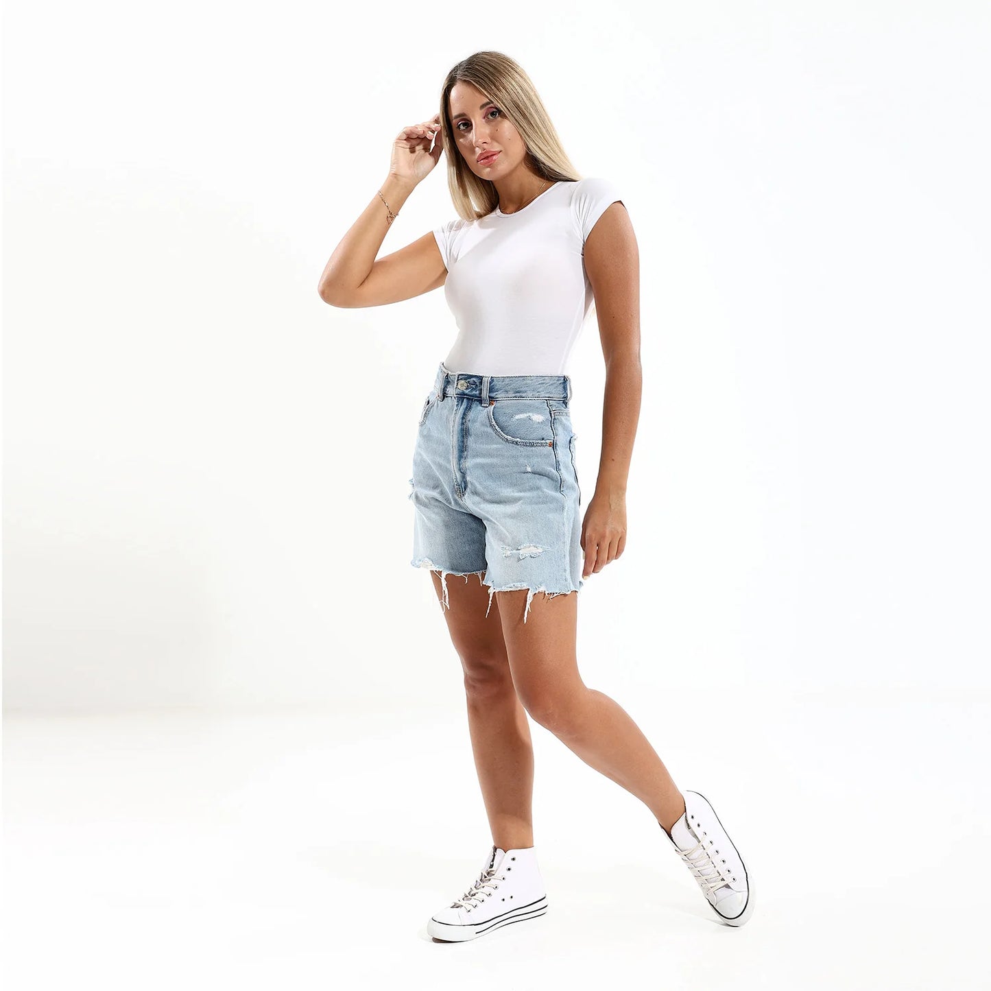 Cottonil® Women Half Sleeves Easy Top "Crew Neck"