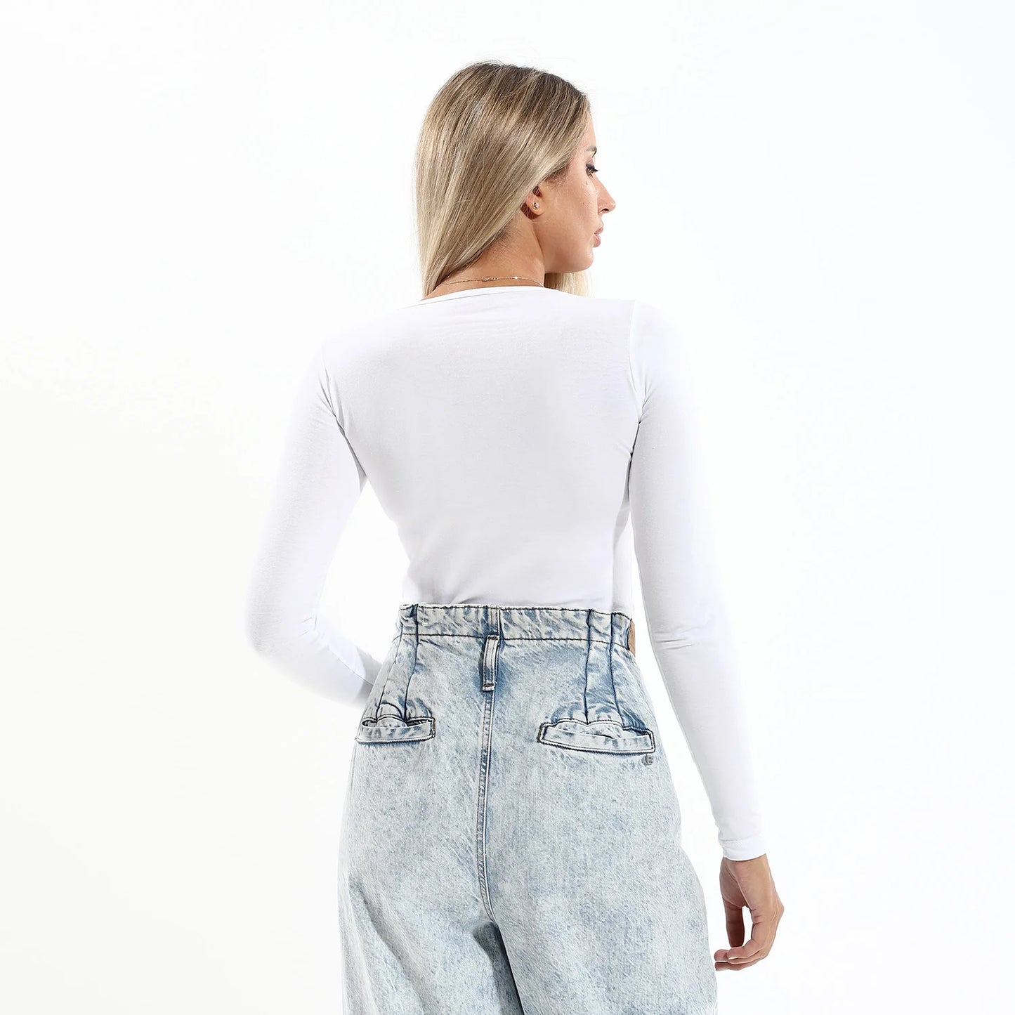 Cottonil® Women Crew Neck Long Sleeves Top