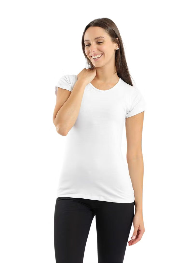 Kalia® Women "Crew Neck" Half Sleeves Top