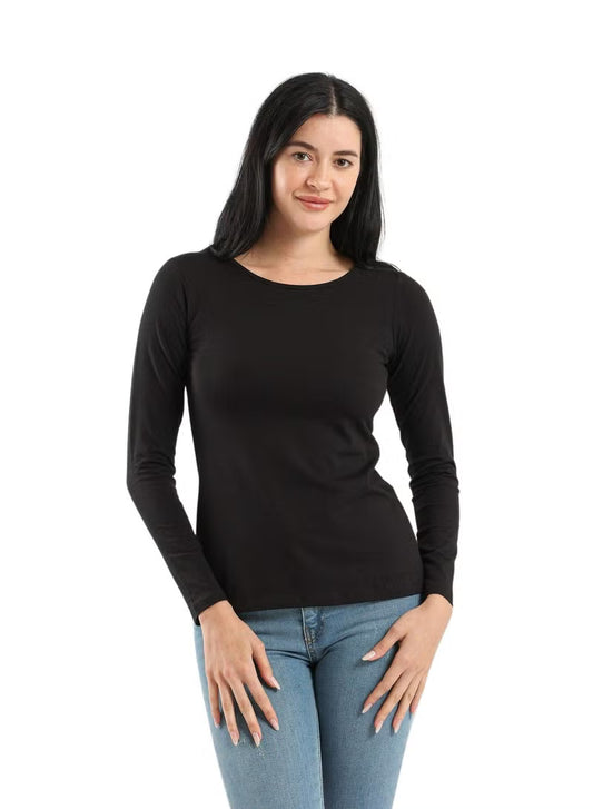 Kalia® Women "Round Neck" Long Sleeves Top