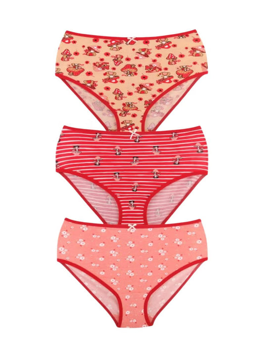 Karma® Women Briefs (Thin Waistband) 3-Pack Printed Designs