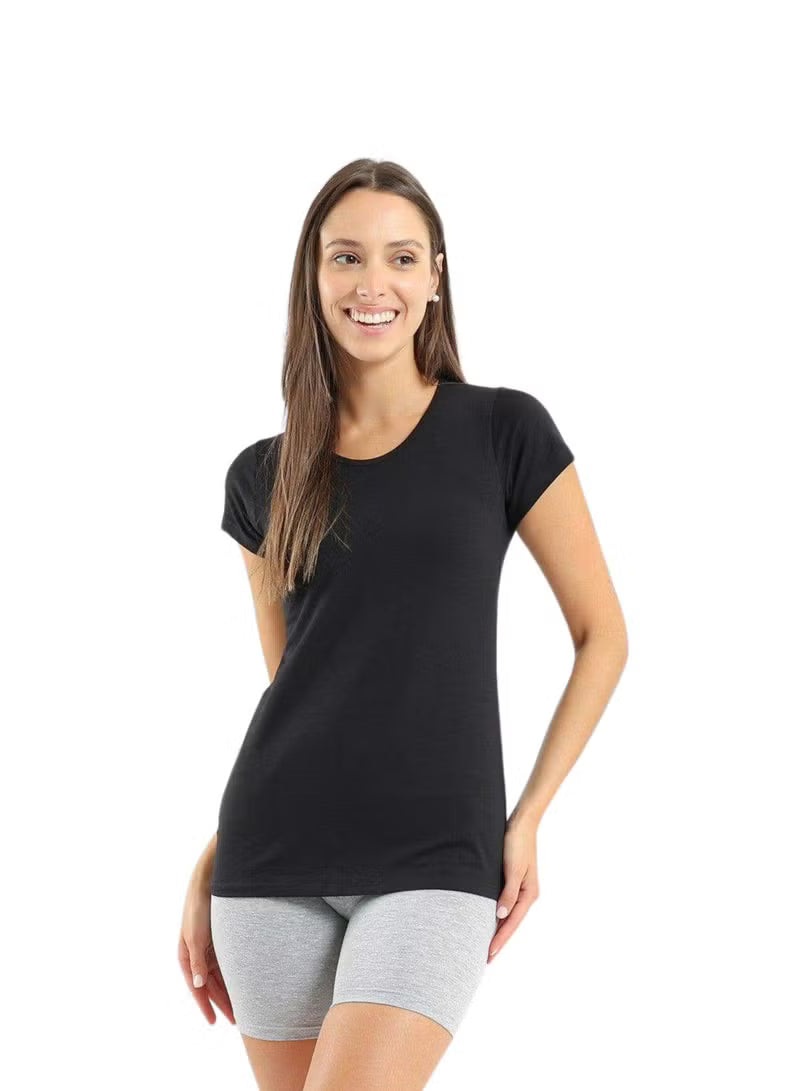 Kalia® Women "Crew Neck" Half Sleeves Top