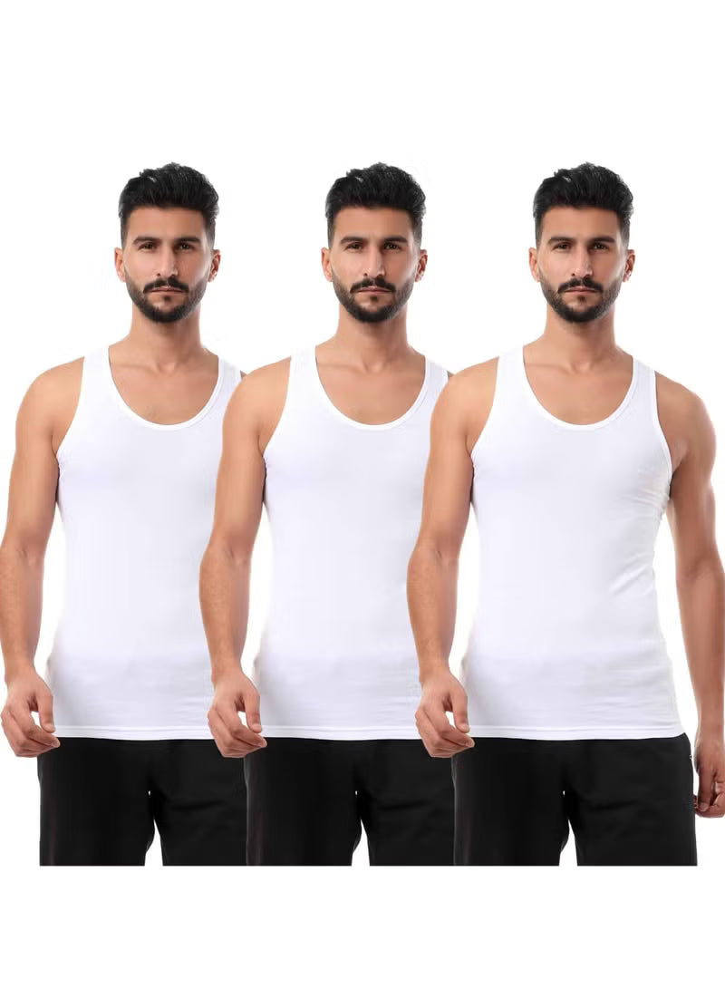 Cottonil® Men Cut Sleeves Undershirt White (100% Cotton)